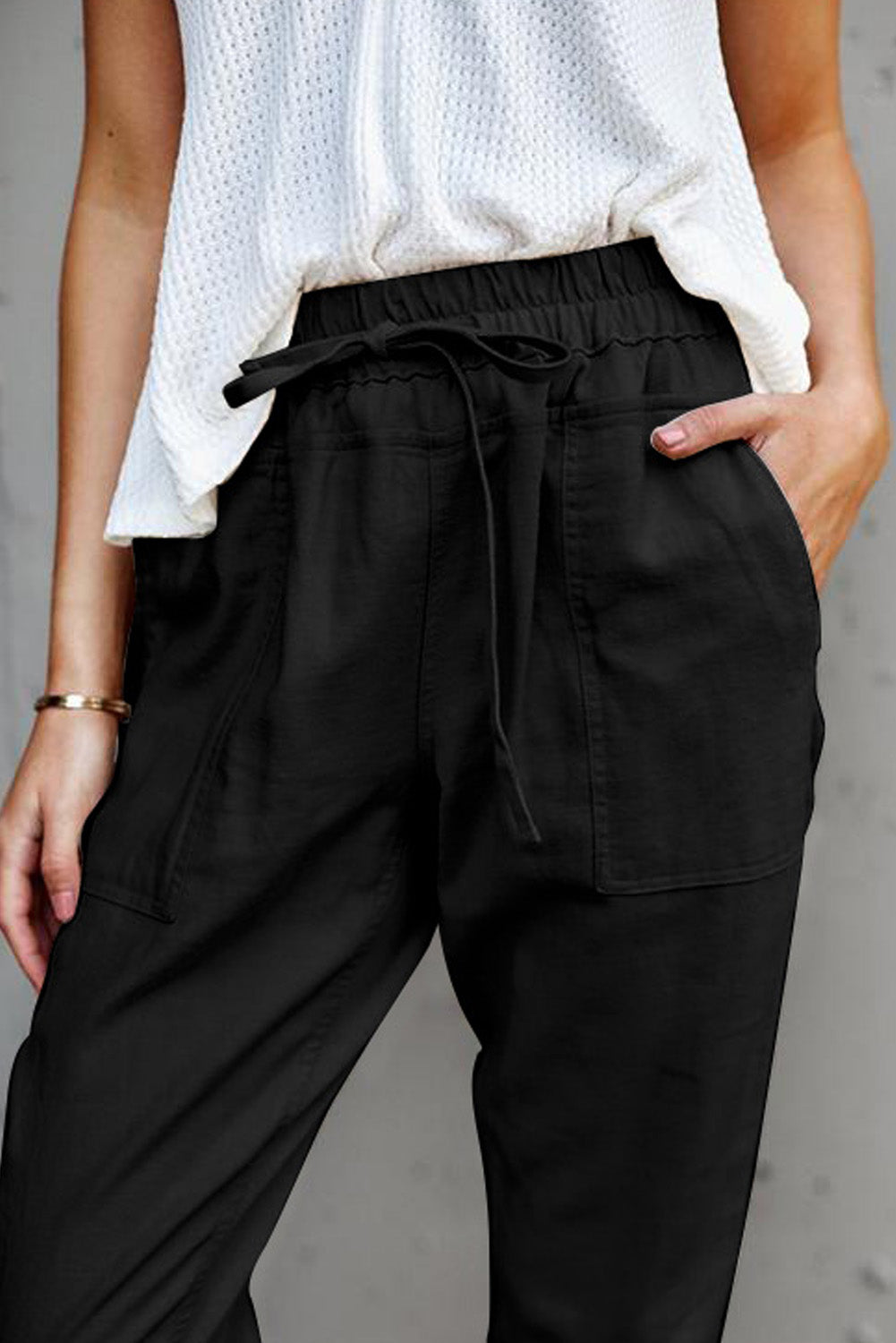 Pantalons de poches causales noires