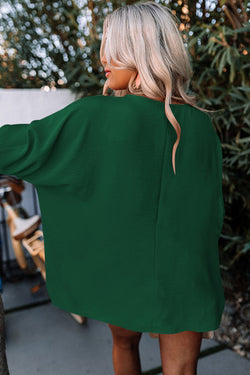 Smocked green top with wrists