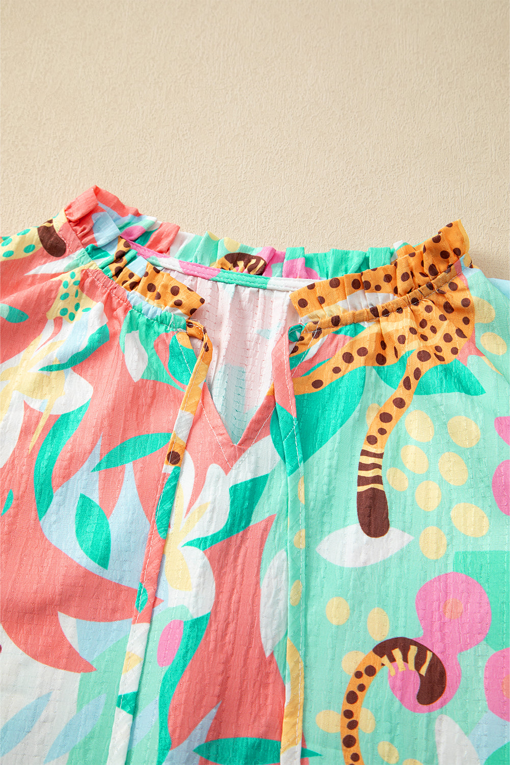 Chemisier floral d'été à volants *-A WOMAN WE LOVE