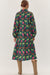 Large horses printed midi dress *