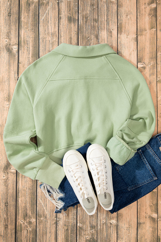 Zipped sword-to-collar sweatshirt *