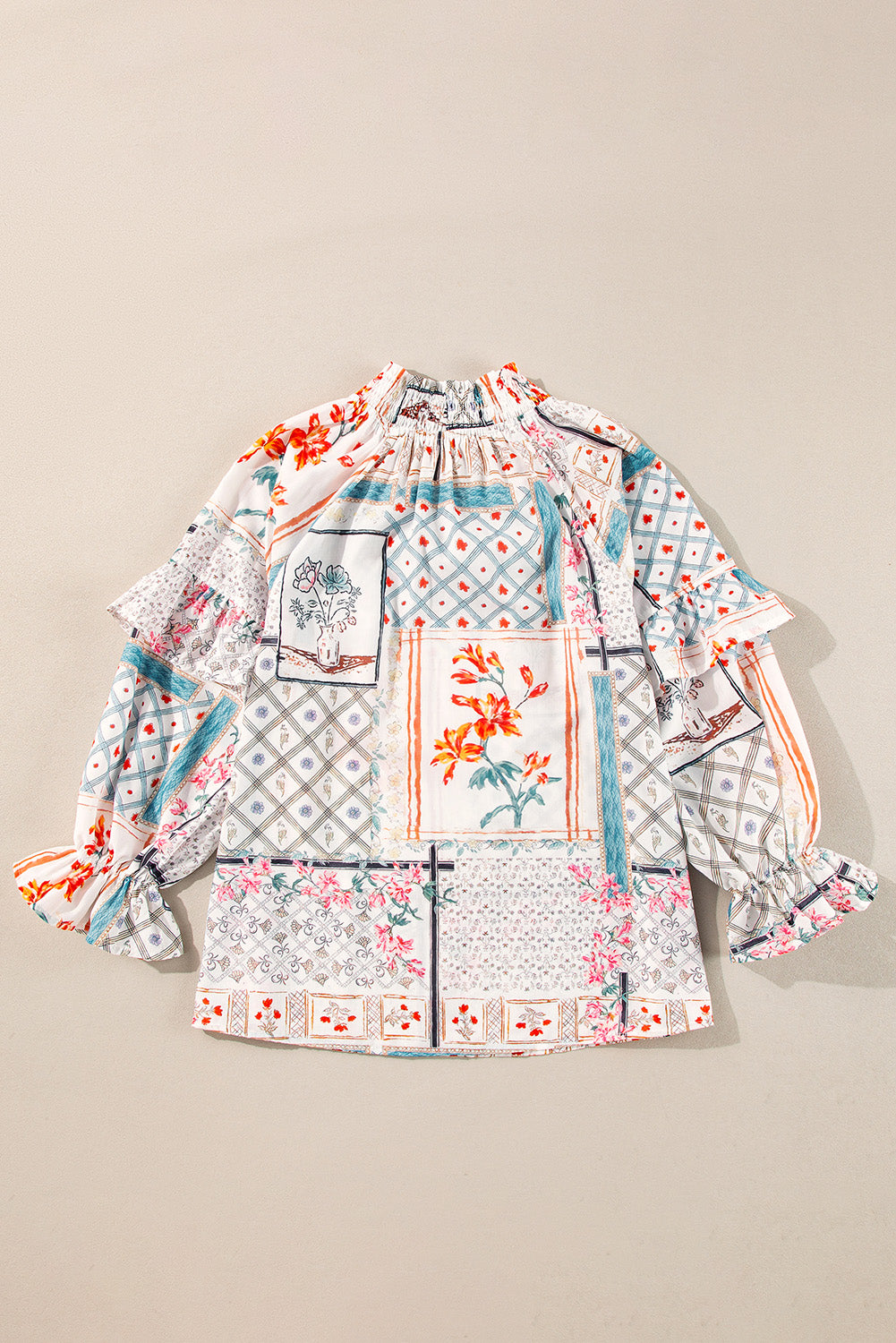 Blouse multicolore à col bohème-A WOMAN WE LOVE