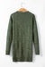 Large knitted knitting sweater dress green tortop with drooping shoulder shoulders