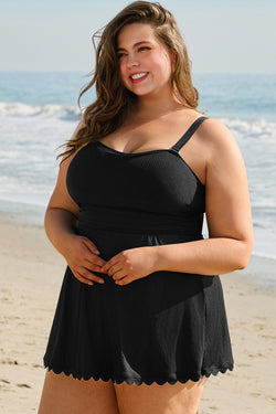 Robe de bain noire grande taille  *