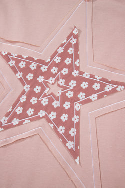 Delicaty Star Patch Floral Color Block's Holdie con cordón de ajuste grande