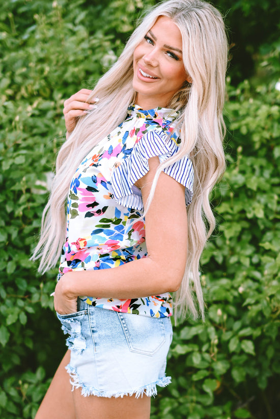 Light blue blouse with crazy sleeves *