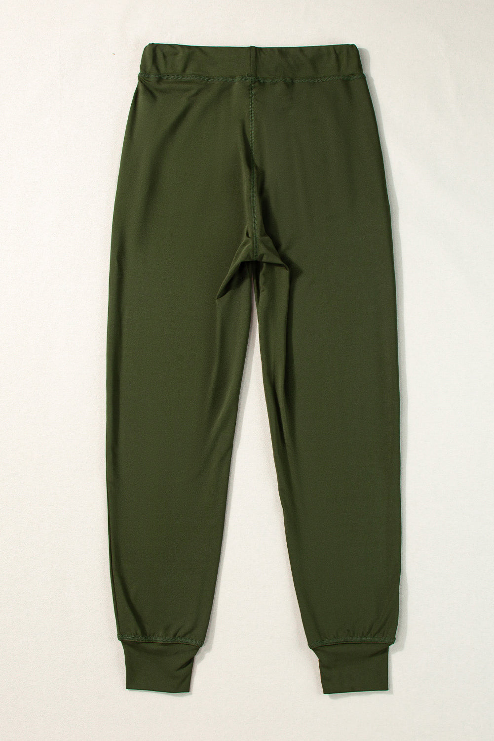 Pantalon de jogging vert mousse avec poches à la taille et cordon de serrage