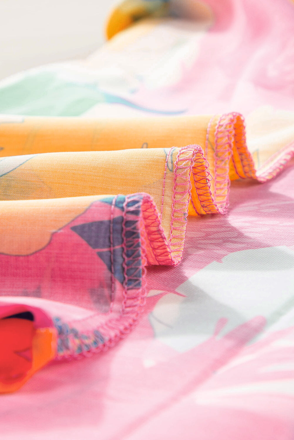 Chemise à manches courtes pliée multicolore à imprimé floral-A WOMAN WE LOVE