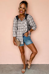 Bout buttoned hooded jacket *