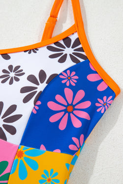 Maillot de bain une pièce Orange floral *