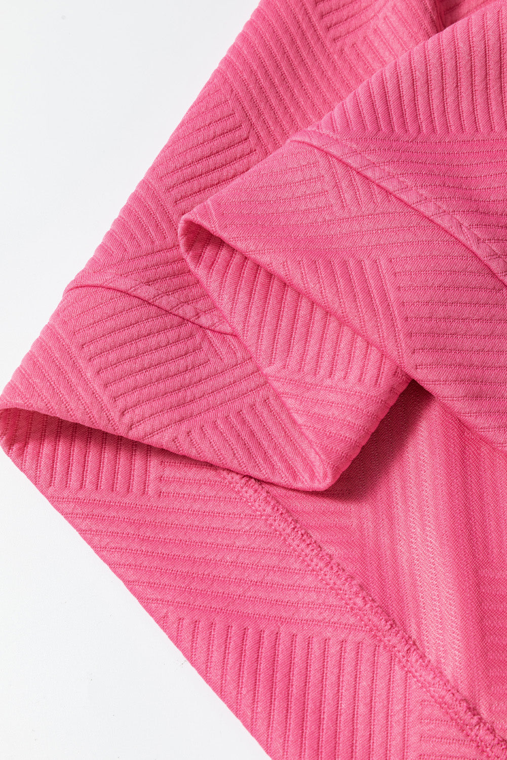 Tenue ample 2 pièces texturée ultra ample rose fraise