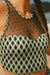 Bikini à taille verte en pointillé en pointillé vert *