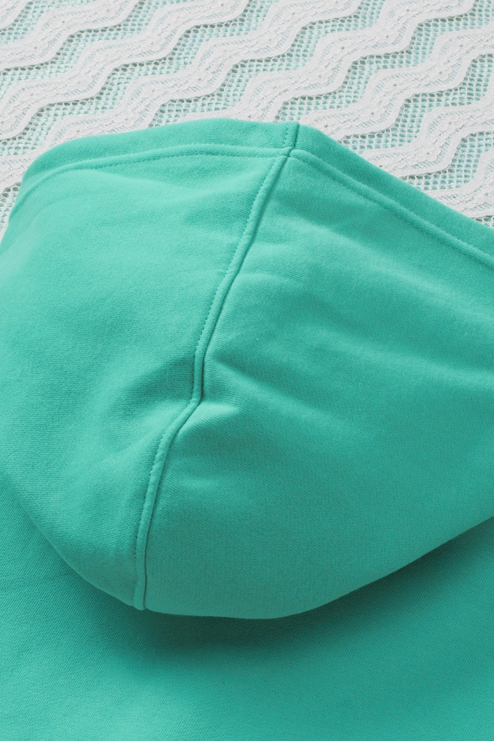 Sweat à capuche Henley Henley à poche à poche à pochette turquoise