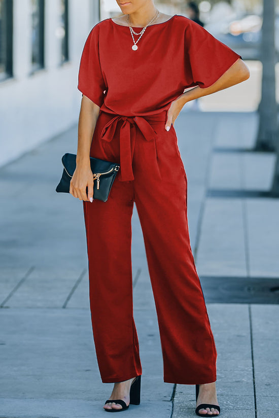 Gran combinación de pierna roja rojo brillante