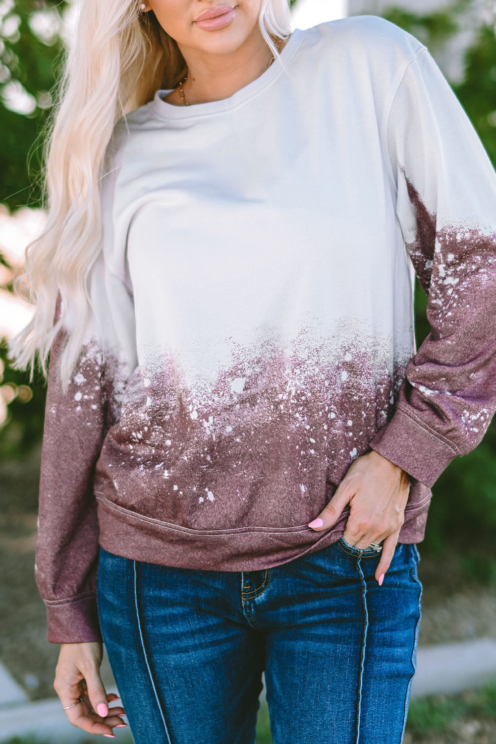 Tie-dye gradient sweatshirt