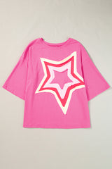 Oversize t-shirt with mid-long sleeves *