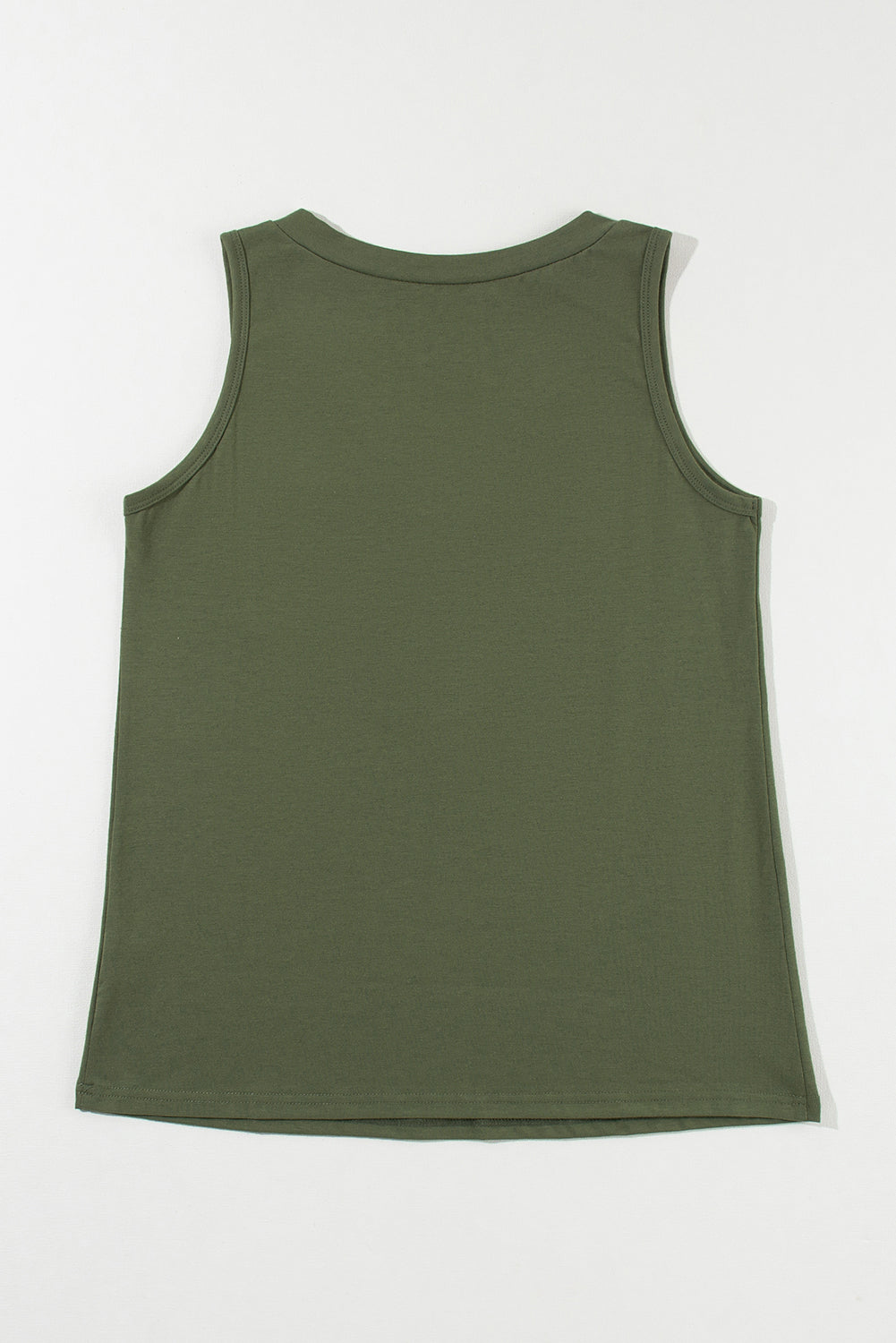 Jungle Green Half Button V Neck Pocket Pocket Top Top