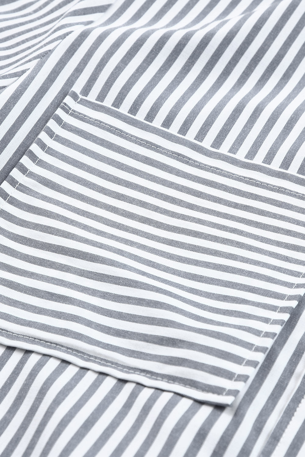 Chemise rayée à manches longues et boutons avec poches-A WOMAN WE LOVE