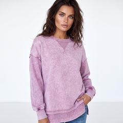 Drooping shoulder sweatshirt