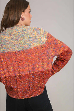 Tricotted sweater wool wool colorful multicolored confetti