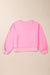 Sweat-shirt brodé rose Touch Down Rugby Football grande taille