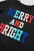 Merry And Bright Black Cable Knit Sweatshirt