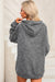 Mineral Washed Grey Drawstring Kangaroo Pocket Hoodie