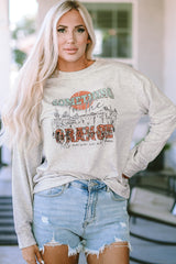 SOMETHING ORANGE Grey Casual Sweatshirt