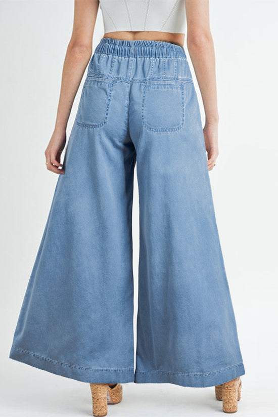 Beau Blue - Jean jambe large avec-A WOMAN WE LOVE