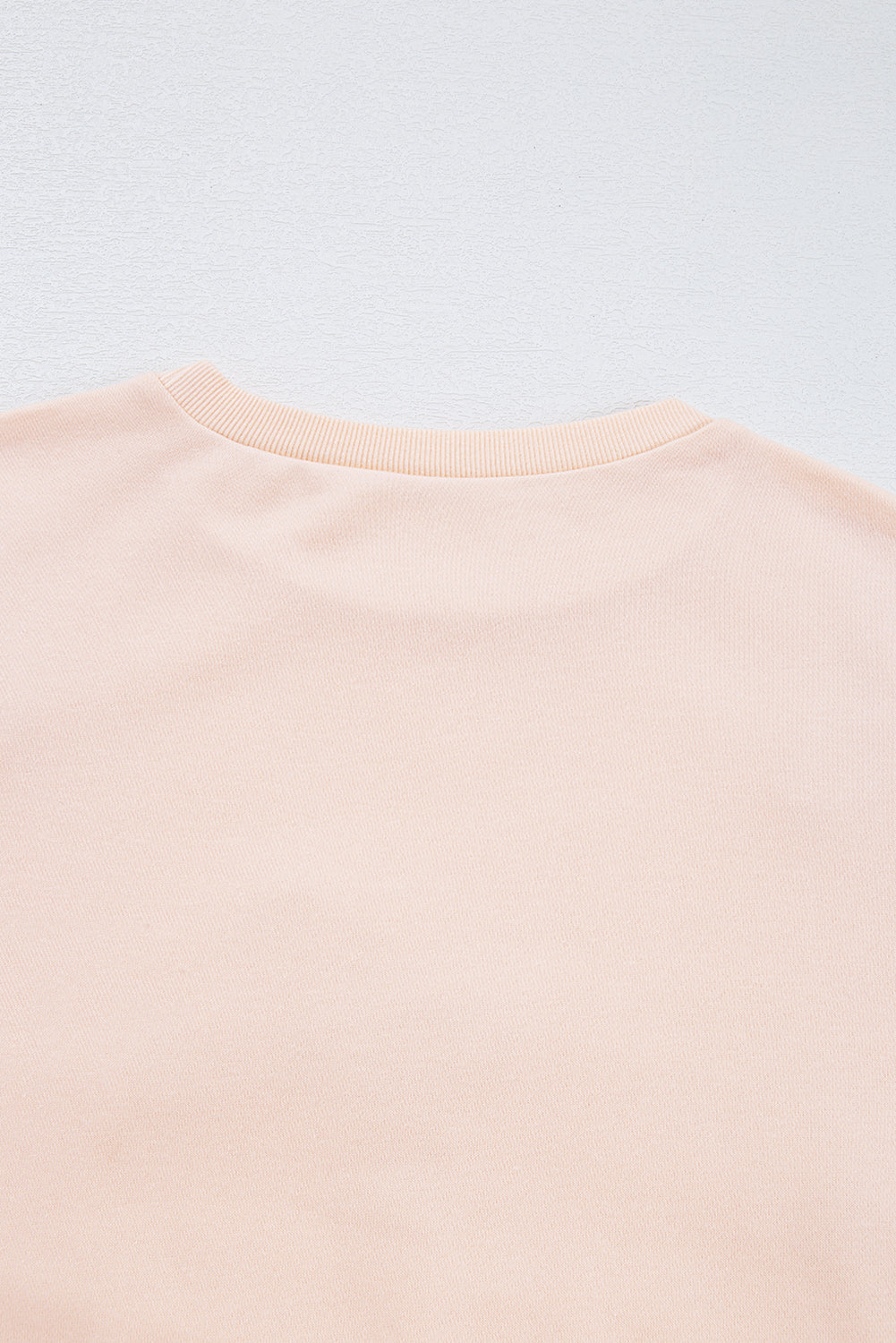 Sweat-shirt oversize à manches lanterne et nœud brodé parchemin