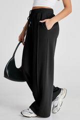 Pantalon de survêtement noir taille haute