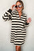 Vole lamp with V -neck and long sleeves with black stripes