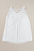 Sleeveless white tunic *