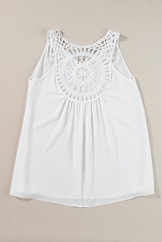 Sleeveless white tunic *