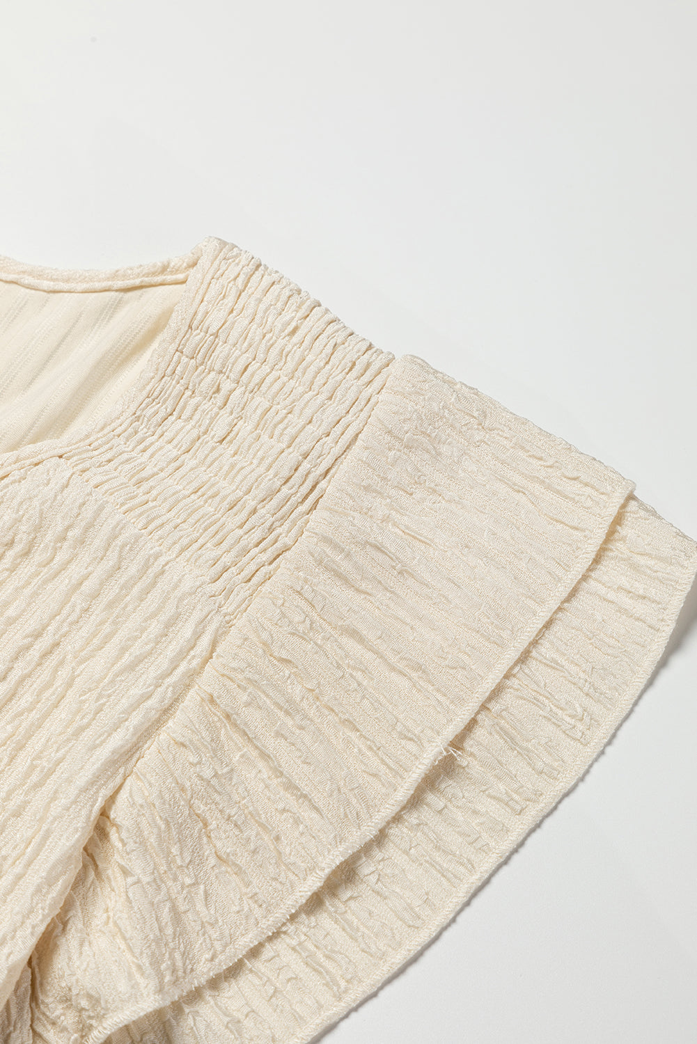High textured crumpled with floating sleeves *