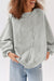 Grey Active Patchwork Warm Winter Hoodie with Detail