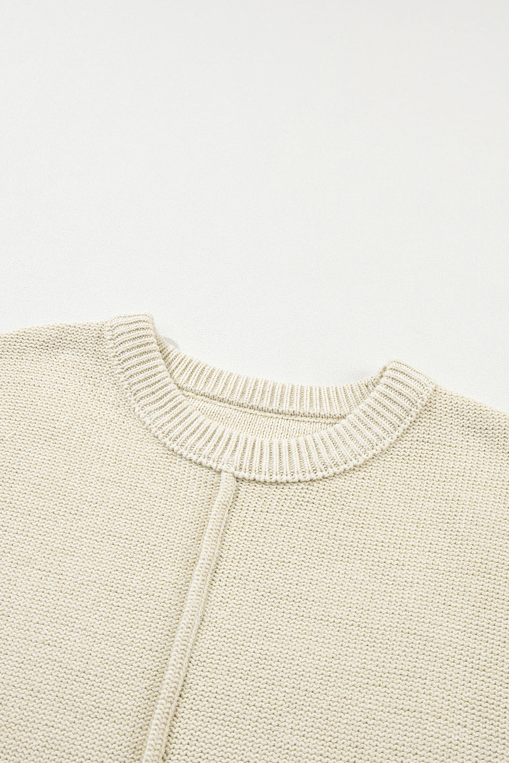 Pull tricoté à manches courtes *