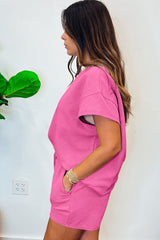 Ensemble 2 pièces de short rose-A WOMAN WE LOVE