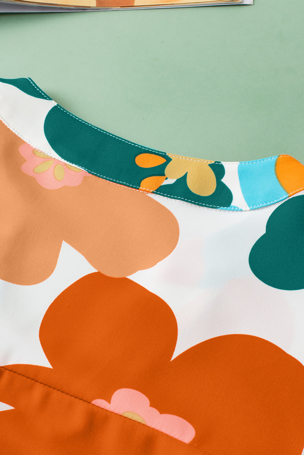 Chemisier orange à fleurs crantée *-A WOMAN WE LOVE