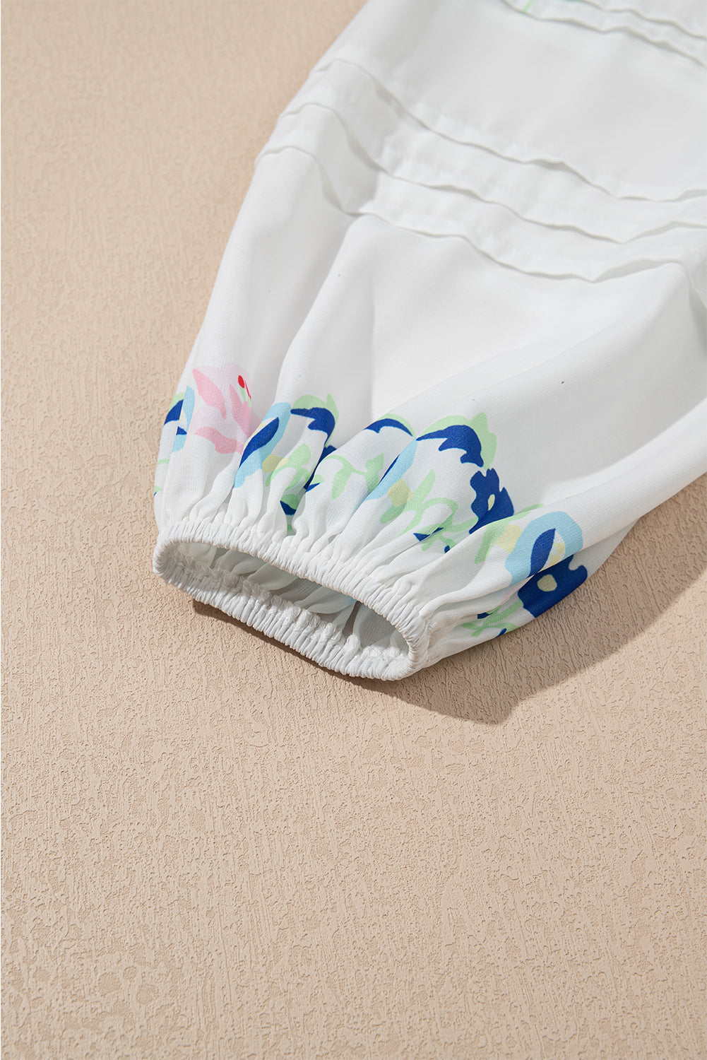 Mini-Robe with floral print and pompom style bohemian *