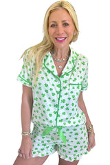 Ensemble pyjama vert à manches courtes *-A WOMAN WE LOVE