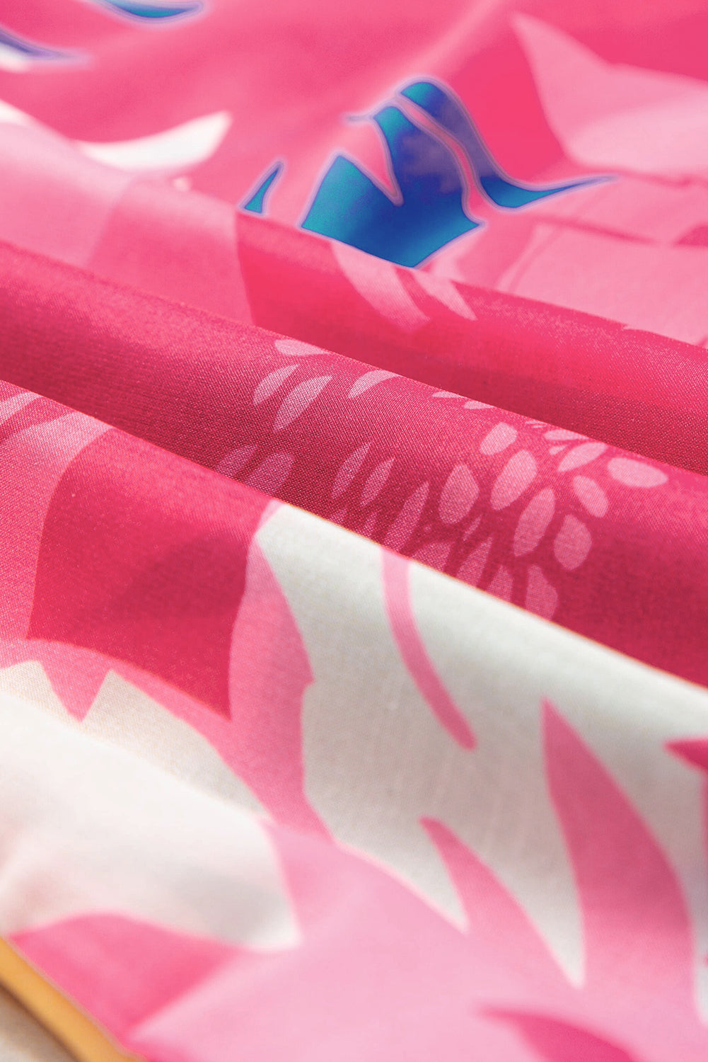 Chemise à manches courtes pliée multicolore à imprimé floral-A WOMAN WE LOVE