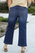 Large navy high navy -waving jeans *