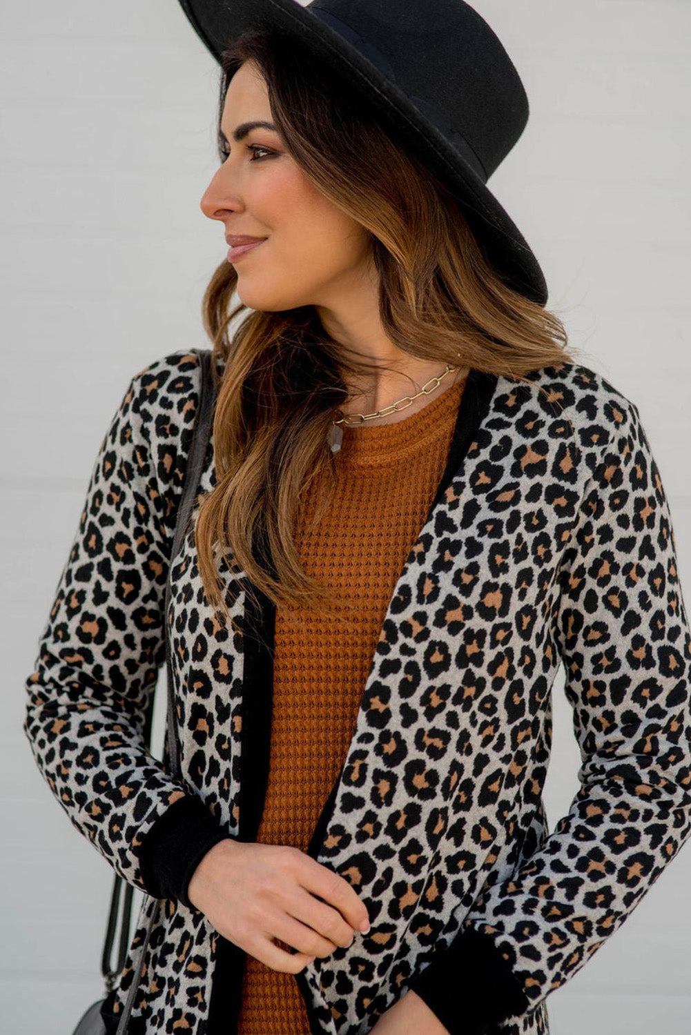 Cardigan noir ouvert sur le devant avec poche plaquée *-A WOMAN WE LOVE