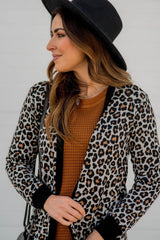 Cardigan noir ouvert sur le devant avec poche plaquée *-A WOMAN WE LOVE
