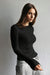 Black long sleeve slim fit fleece lined t-shirt