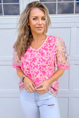 Blouse à manches courtes bouffantes -A WOMAN WE LOVE