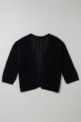 Cardigan noir ouvert sur le devant *-A WOMAN WE LOVE