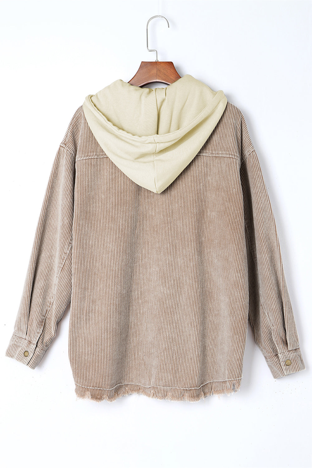 Khaki Patchwork con cappuccio con cappuccio con cappuccio