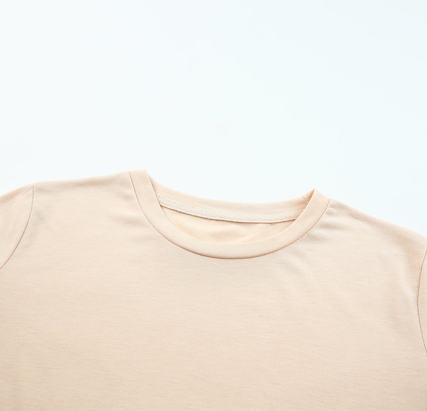 Khaki Color Color Crew Tee